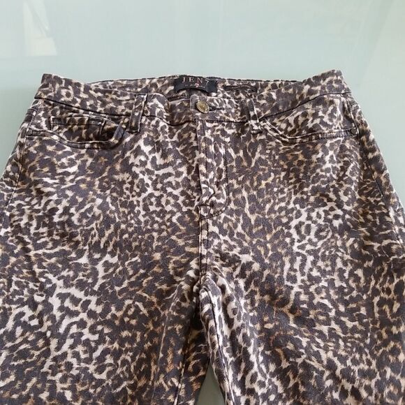 Jen 7 by 7 For All Mankind Animal Print Ankle Skinny Jeans - Picture 3 of 10